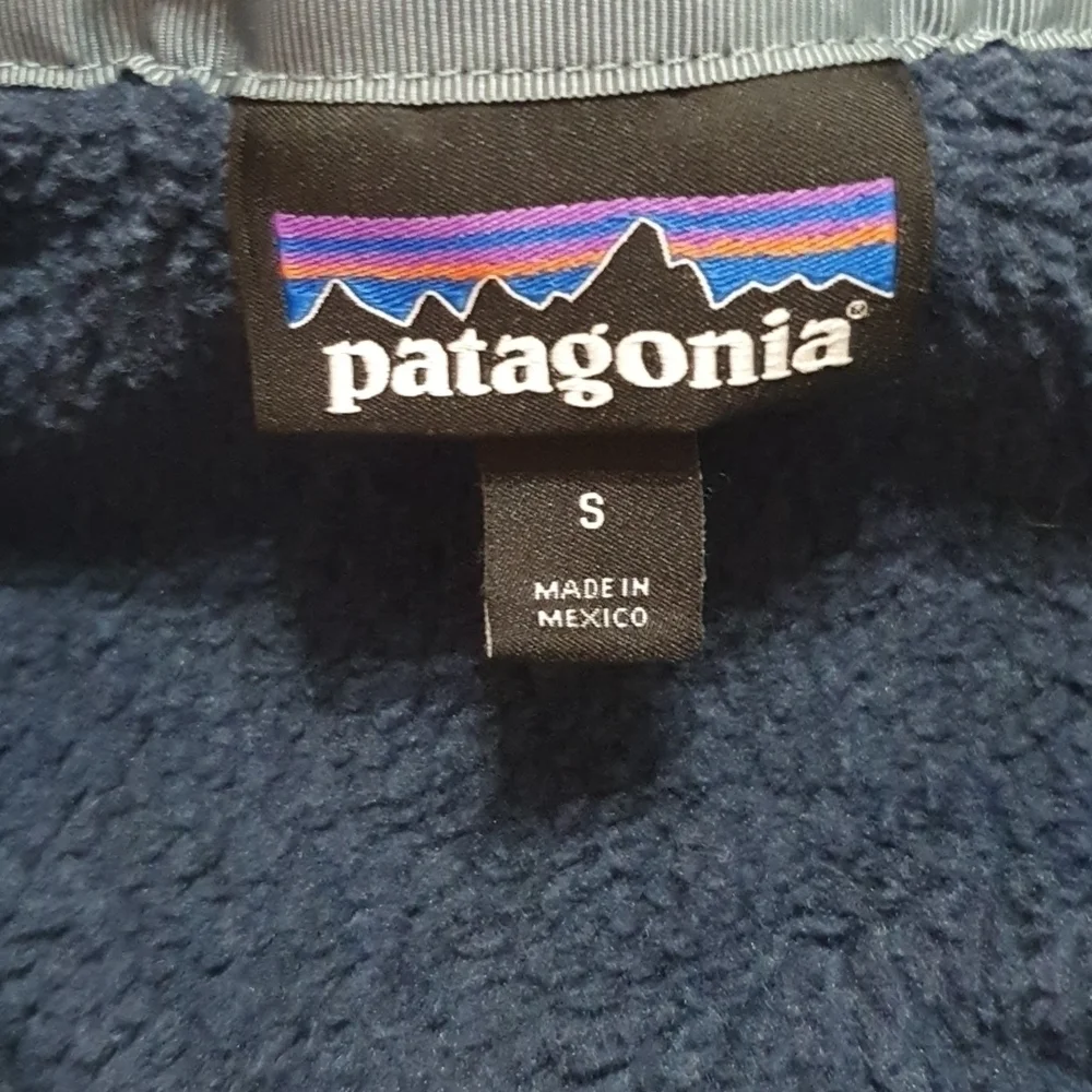 Patagonia Retool Fleece Snap Prusian Blue Pullover